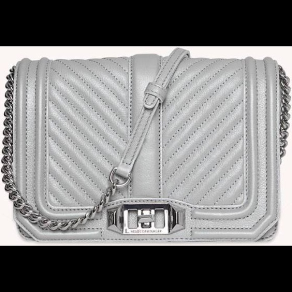 Rebecca Minkoff Chevron Quilted Love Crossbody
